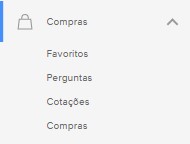 menu de compras mercado livre