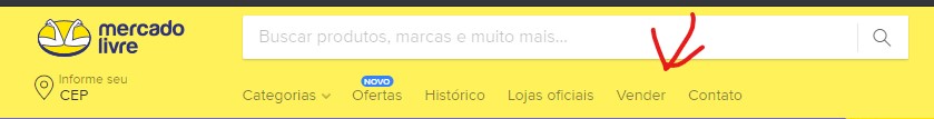botão vender mercado livre