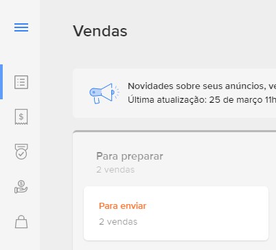 vendas para preparar mercado livre